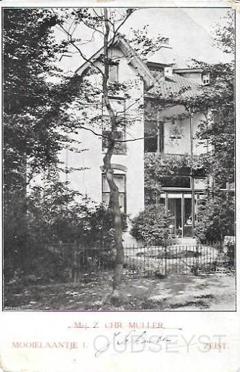 Lyceumkwartier0012, Pension Muller, Mooielaantje 1. na 1906.jpg